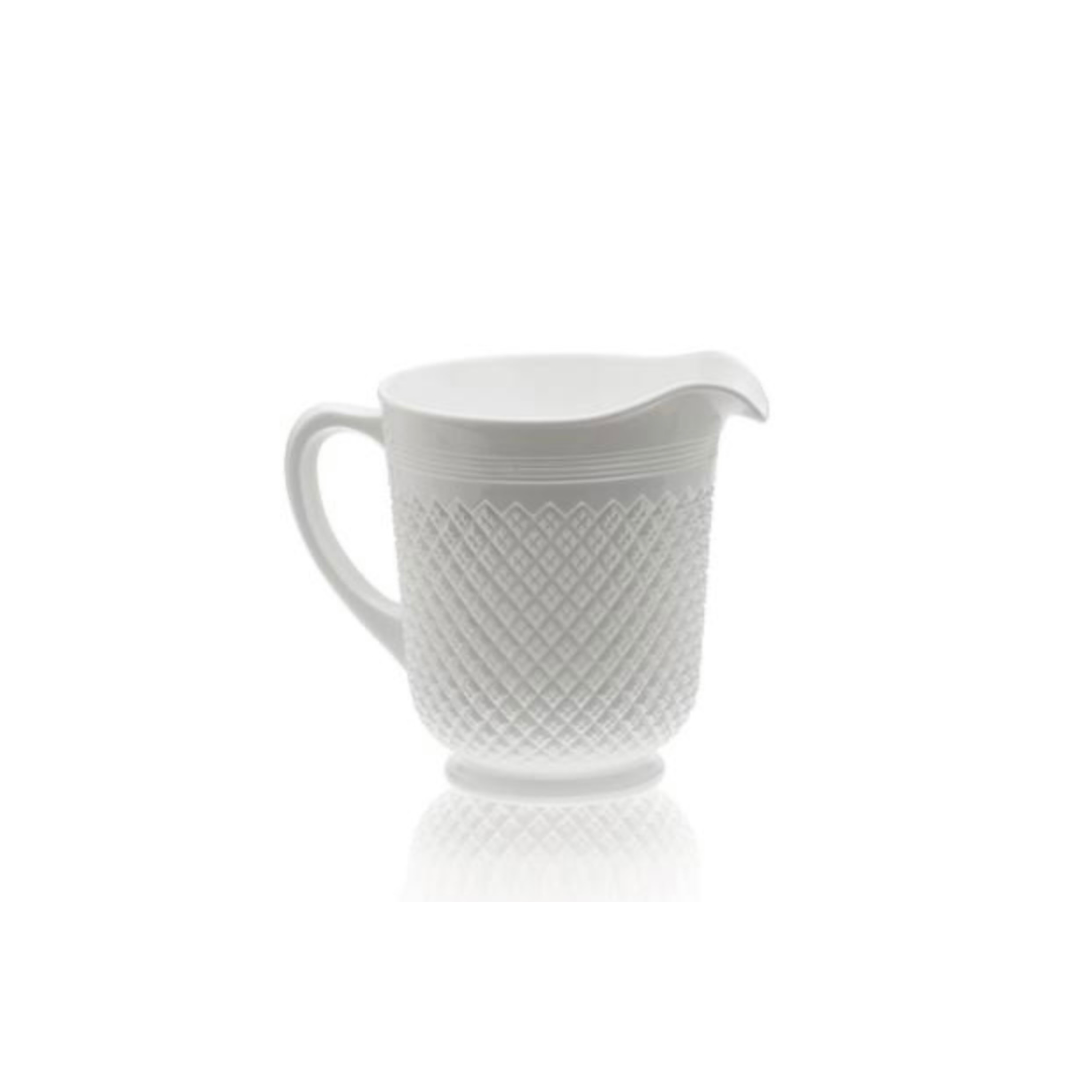 Mosser Addison Diamond-Cut Milk Pitcher: Nostalgic Elegance in 48oz - Shoppe Details and Design