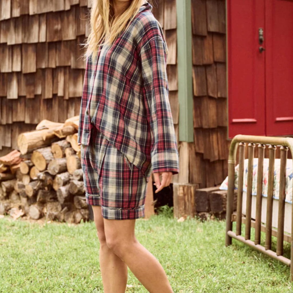 The Great-The Square Pajama Shirt in WINTER CABIN PLAID