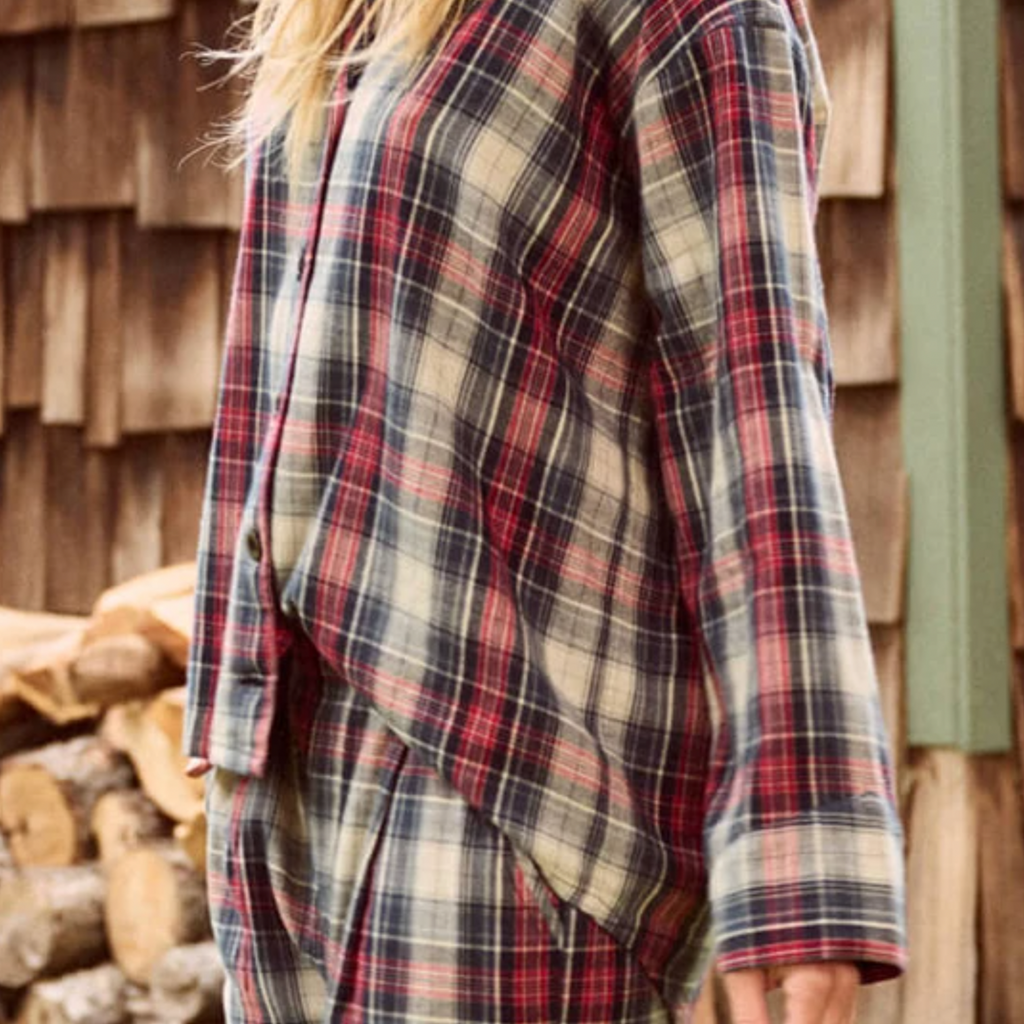 The Great-The Square Pajama Shirt in WINTER CABIN PLAID