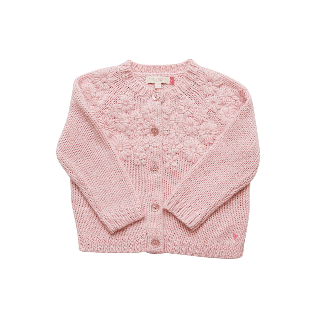 Pink Chicken Girls Blossom Sweater - Rose