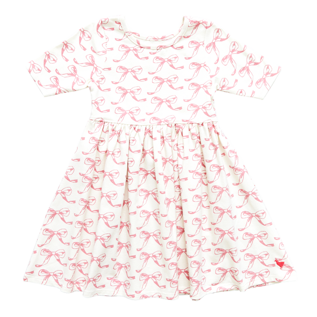 Pink Chicken Girls Organic Steph Dress - Bows