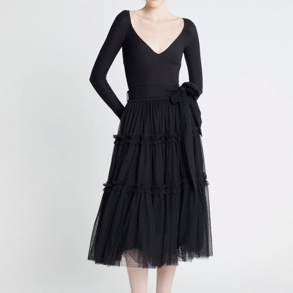 Mille - Chloe Skirt in Black Tulle