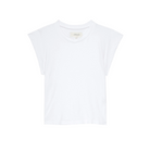 The Great Peak Shoulder Tee in True White - Shoppe Details and Design