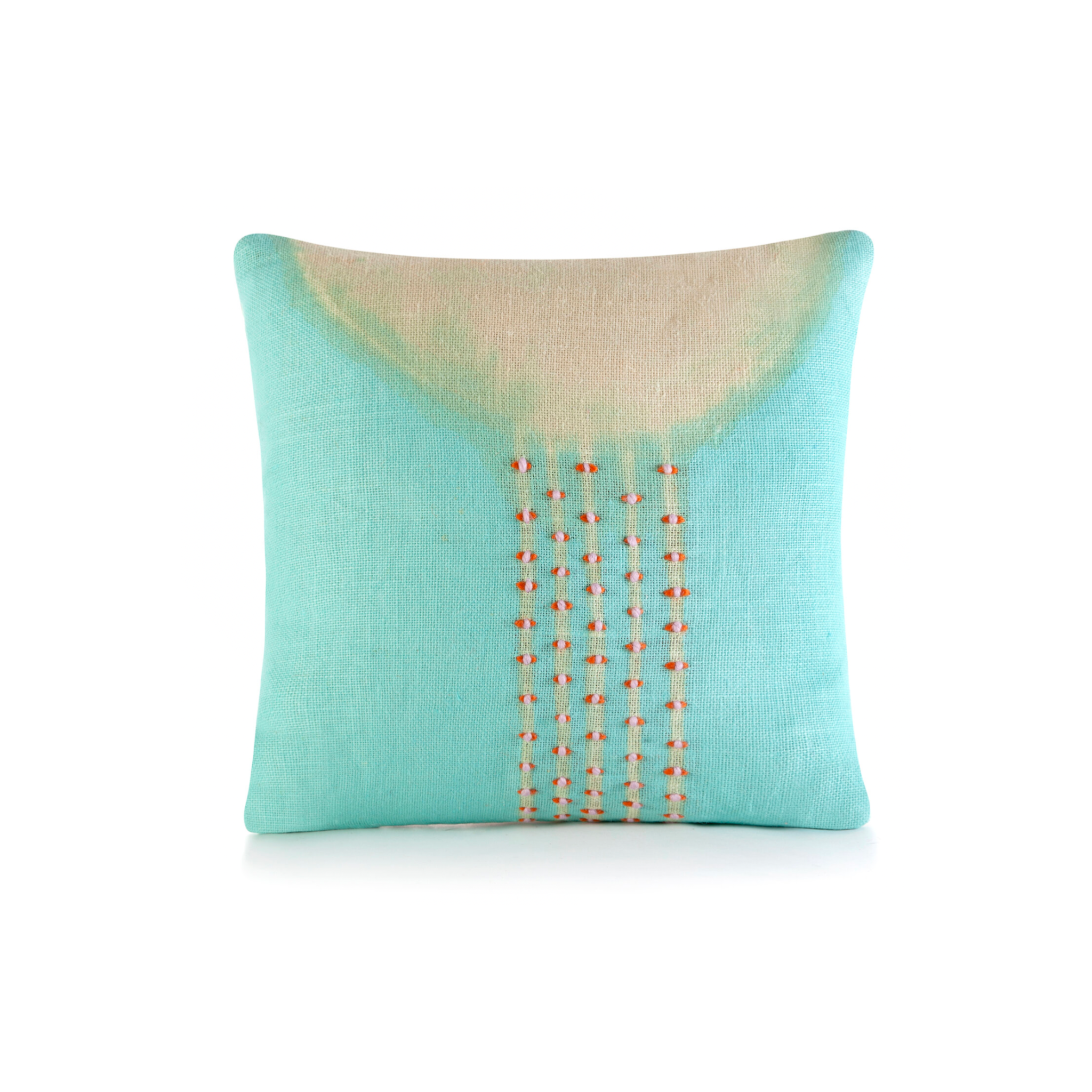 Charlie Sprout - Inyanga Aqua Pillow - Shoppe Details and Design