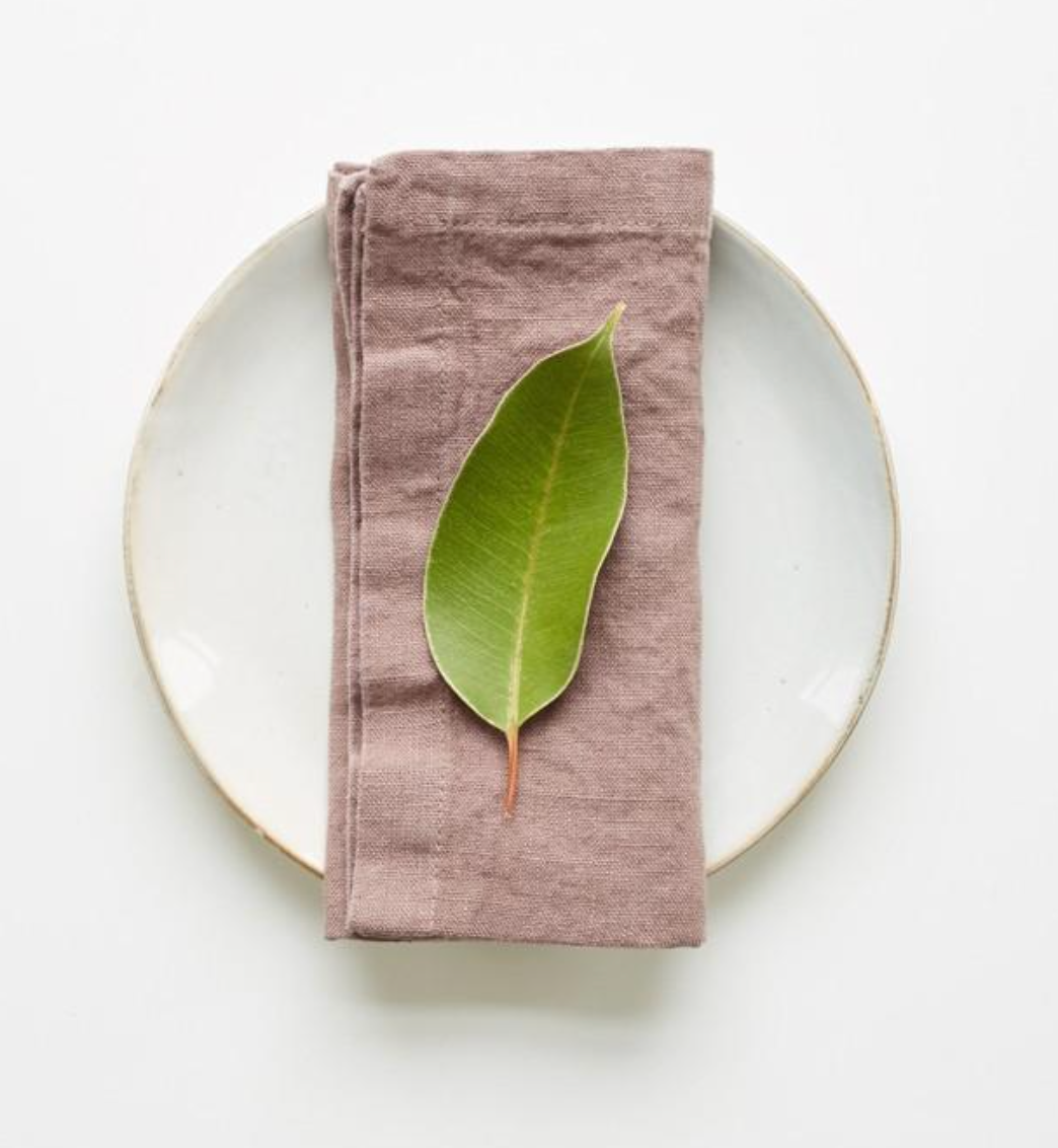 linen tales luxury linen napkins - ashes of roses.