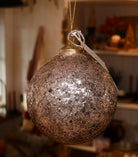 Mica Flakes Metallic Round Ornament.