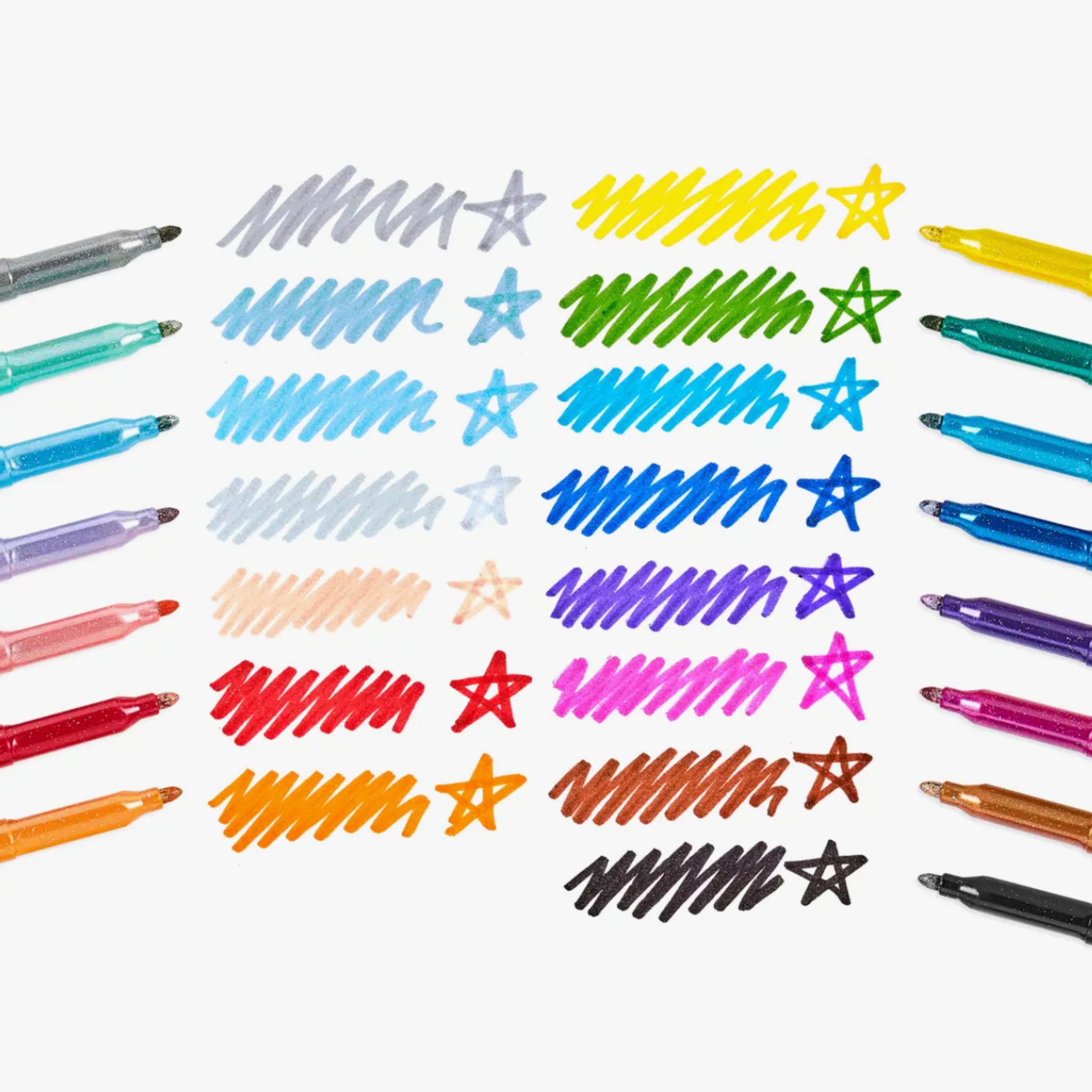 ooly rainbow sparkle glitter markers.