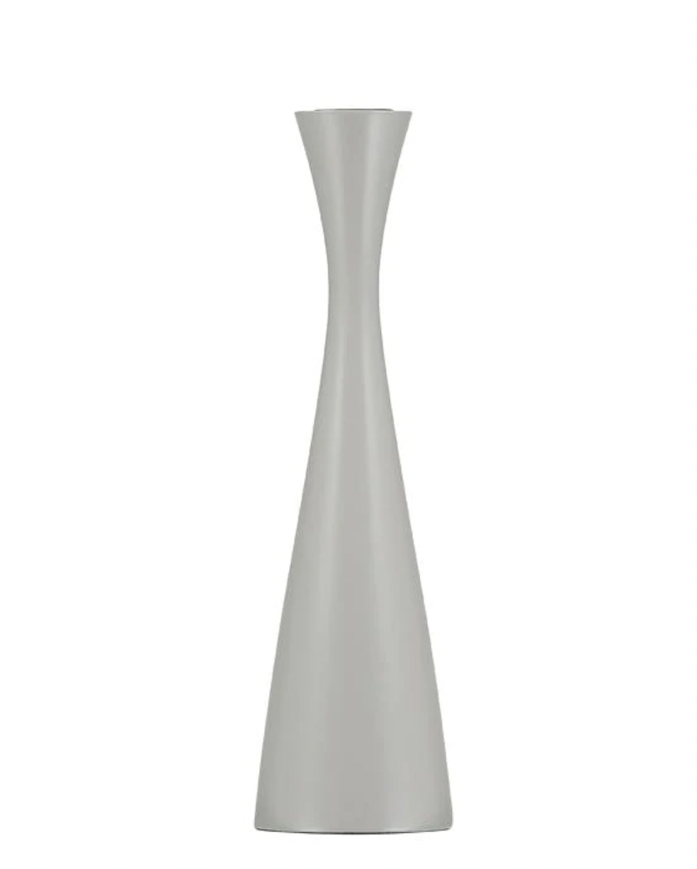 Tall Gull Grey Candleholder - Shoppe Details and Design.