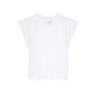 The Great Peak Shoulder Tee in True White - Shoppe Details and Design.
