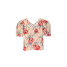 the great silk bungalow top in echo rose print.