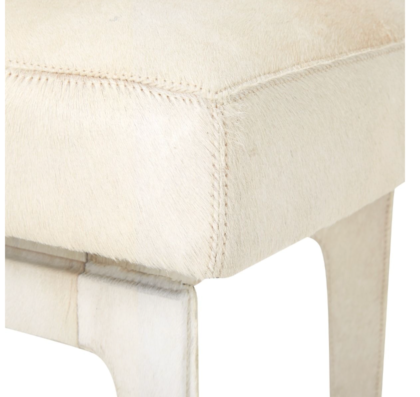 Winston Stool Hair-on-Hide Ottoman. 
