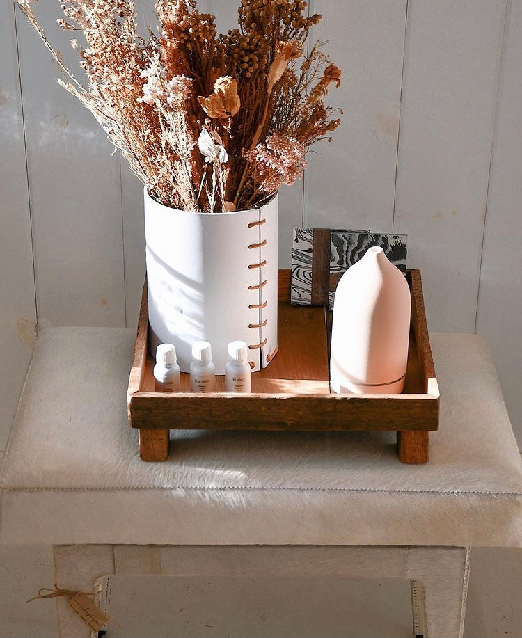 Winston Stool Hair-on-Hide Ottoman.